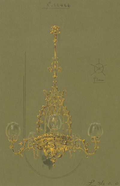 Progetti eseguiti per Jones e Willis, lavoratori in metallo e legno e produttori di mobili per chiese di Birmingham e Londra da George Edmund Street