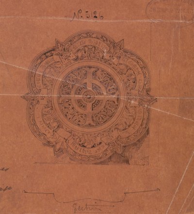 Progetti eseguiti per Jones e Willis, lavoratori in metallo e legno e produttori di mobili per chiese di Birmingham e Londra da George Edmund Street