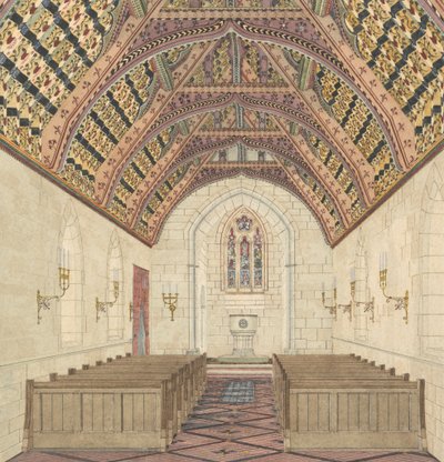 Prospettiva per un interno di chiesa da George Edmund Street