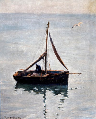 Riparando le reti, c.1910 da George Edward Robertson
