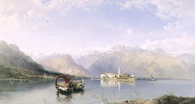 Isola Pescatori da Isola Bella sul Lago Maggiore da George Edwards Hering