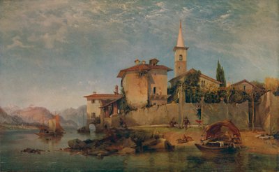 Scena del lago italiano, 1853, 1935 da George Edwards Hering