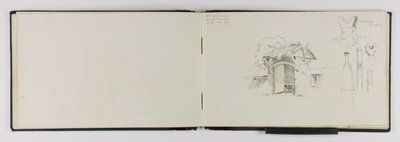 (Taccuino di schizzi) Vecchia porta vicino a Vevey/Frieburg/Sciaffusa da George Elbert Burr