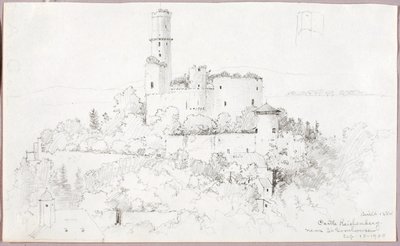 Castello di Reichenberg, vicino a St. Goarshausen da George Elbert Burr