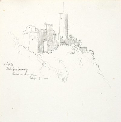 Castello di Schönburg, Oberwesel da George Elbert Burr