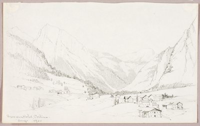 Dal nostro albergo, Cortina da George Elbert Burr