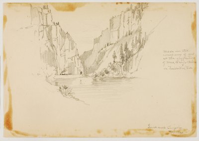 Grand River Canyon/vicino a Glenwood Springs da George Elbert Burr