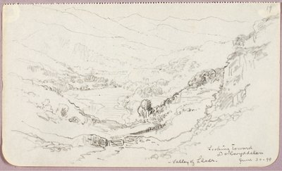 Guardando verso Dolwyddelan, Valle di Lledr da George Elbert Burr