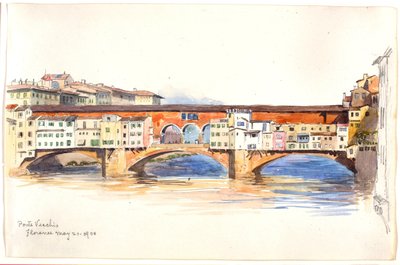 Ponte Vecchio, Florence da George Elbert Burr