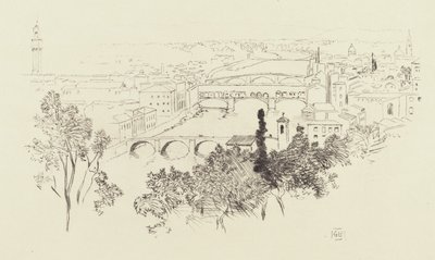 Schizzo di Firenze da George Elbert Burr