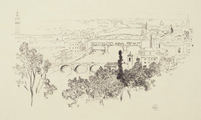 Schizzo di Firenze da George Elbert Burr