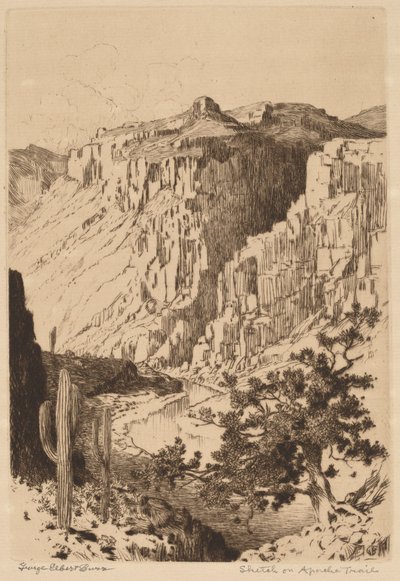Schizzo sul sentiero Apache, Arizona da George Elbert Burr