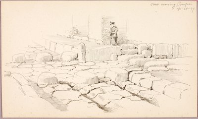 Attraversamento stradale, Pompei da George Elbert Burr