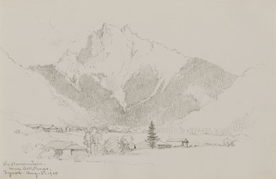 Il Dürrenstein, vicino ad Alt-Prags, Tirolo da George Elbert Burr