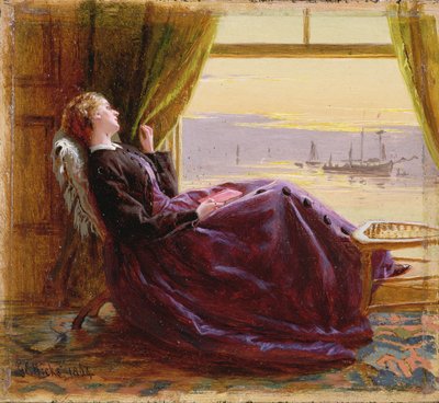 Al crepuscolo - Studio, 1864 da George Elgar Hicks