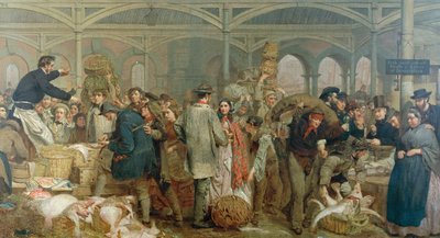 Mercato del pesce di Billingsgate da George Elgar Hicks