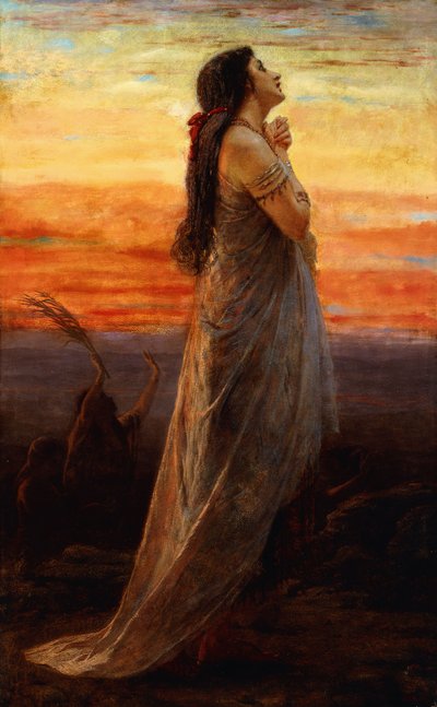 Il lamento della figlia di Iefte, 1871 da George Elgar Hicks