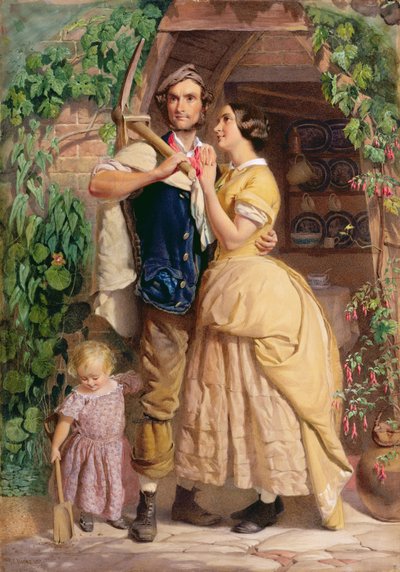 Le forze della vecchia Inghilterra, 1857 da George Elgar Hicks