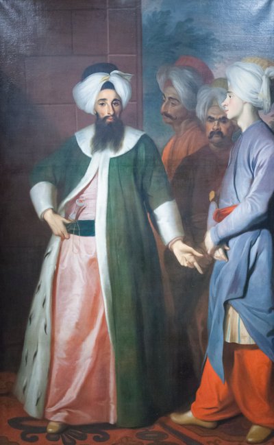 Kozbekci Mustafa Aga e il suo seguito da George Engelhardt Schroeder