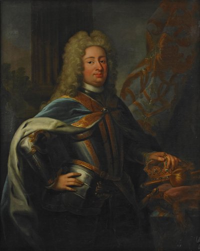 Ritratto del Re Federico I di Svezia 1676-1751 da George Engelhardt Schroeder