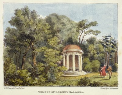 Tempio di Pan, Kew Gardens, tavola 12 da Kew Gardens: Una serie di ventiquattro disegni su pietra, incisa da Charles Hullmandel da George Ernest after Papendiek