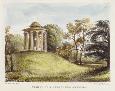 Tempio del Sole, Arboretum, Kew Gardens, tavola 20 da Kew Gardens: Una serie di ventiquattro disegni su pietra, incisa da Charles Hullmandel da George Ernest after Papendiek