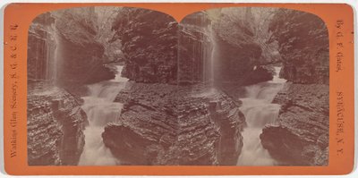 Paesaggio di Watkins Glen, Rainbow Falls e Triple Cascades da George F. Gates