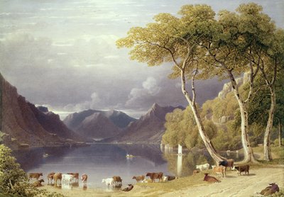 Testa di Ullswater nel Lake District da George Fennel Robson