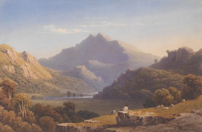 Snowdon da Llyn Nantlle, Galles del Nord, 1832 da George Fennel Robson