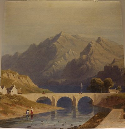 Vista da Fort Augustus, Canale di Caledonia, c.1830 (acquerello su carta) da George Fennel Robson