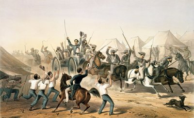 Fucilieri che portano i cannoni catturati nel campo, da 