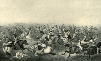 Carica del cavallo di Hodson a Rhotuck da George Francklin Atkinson