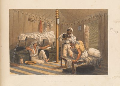Interno di una tenda, 1857 da George Francklin Atkinson