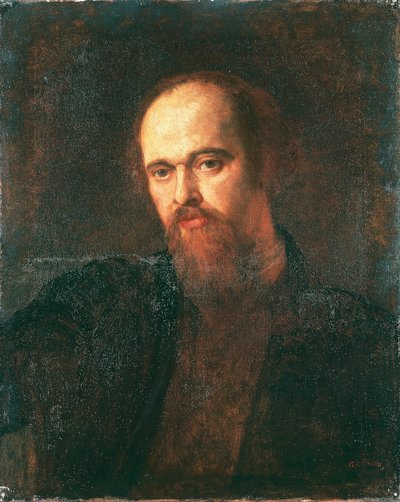 Ritratto del pittore Dante Gabriel Rossetti da George Frederic Watts