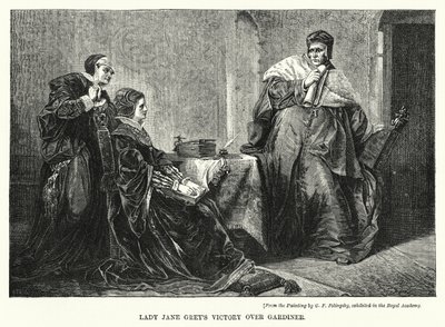 La vittoria di Lady Jane Grey su Gardiner da George Frederick Folingsby