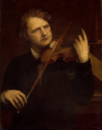 Uno studio alla luce della lampada: Herr Joachim, 1868 da George Frederick Watts