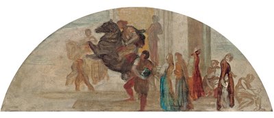 Bozzetto compositivo per un murale non eseguito da George Frederick Watts