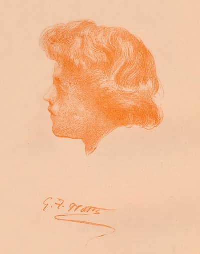 Schizzo di testa, c1895 da George Frederick Watts