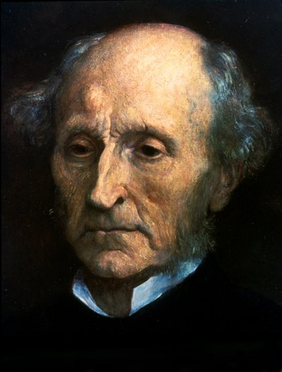 Ritratto di John Stuart Mill. Filosofo ed economista britannico 1806-1873. Dipinto di G.F. Watts. National Portrait Gallery di Londra da George Frederick Watts