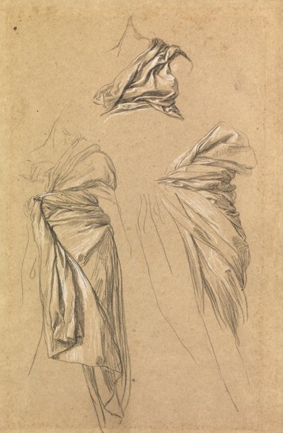Studi di drappeggio per la figura della Morte in "Tempo, Morte e Giudizio" da George Frederick Watts