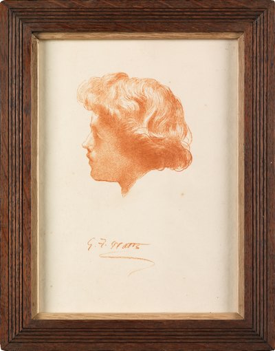 Studio per la testa di Sir Galahad da George Frederick Watts