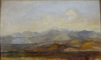 Le montagne di Carrara da Pisa da George Frederick Watts