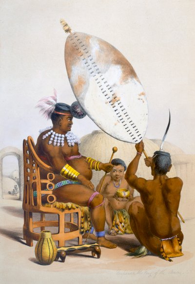 Umpanda il re degli Amazulu, 1849 da George French Angas