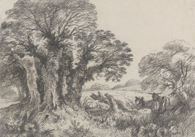 Paesaggio con asini da George Frost
