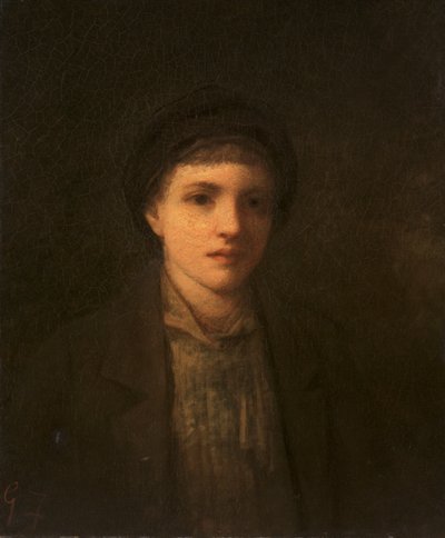 Testa di ragazzo (olio su tela) da George Fuller