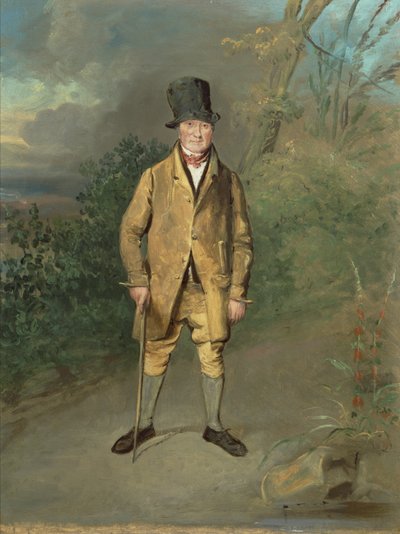 Ritratto di un giardiniere di Bramham Park, Yorkshire, c.1822 da George Garrard