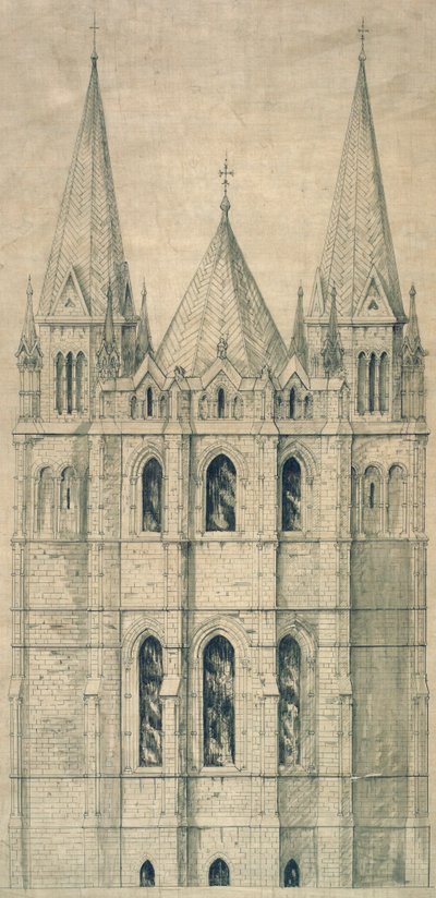 Elevazione, c.1860 da George Gilbert Scott
