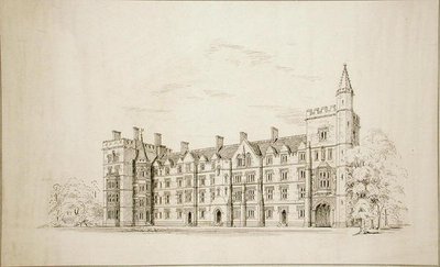 New College Oxford: nuovi edifici proposti da George Gilbert Scott