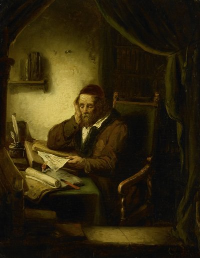 Vecchio nel suo studio da George Gillis Haanen