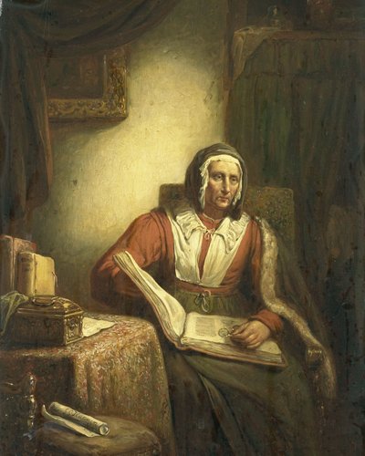 Vecchia che legge da George Gillis Haanen